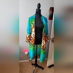 Kimono top bathing suit coverup